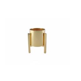 Vaso com Suporte Dourado