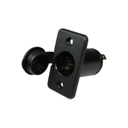 Tomada Grande 12v ISQ Preta...