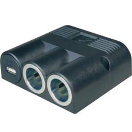 Tomada Tripla 12v ISQ e USB