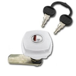 Fechadura Quadrada Branca...