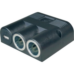 Tomada Tripla 12v ISQ e USB