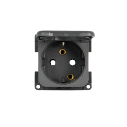 tomada 220v com Tampa Cinza...